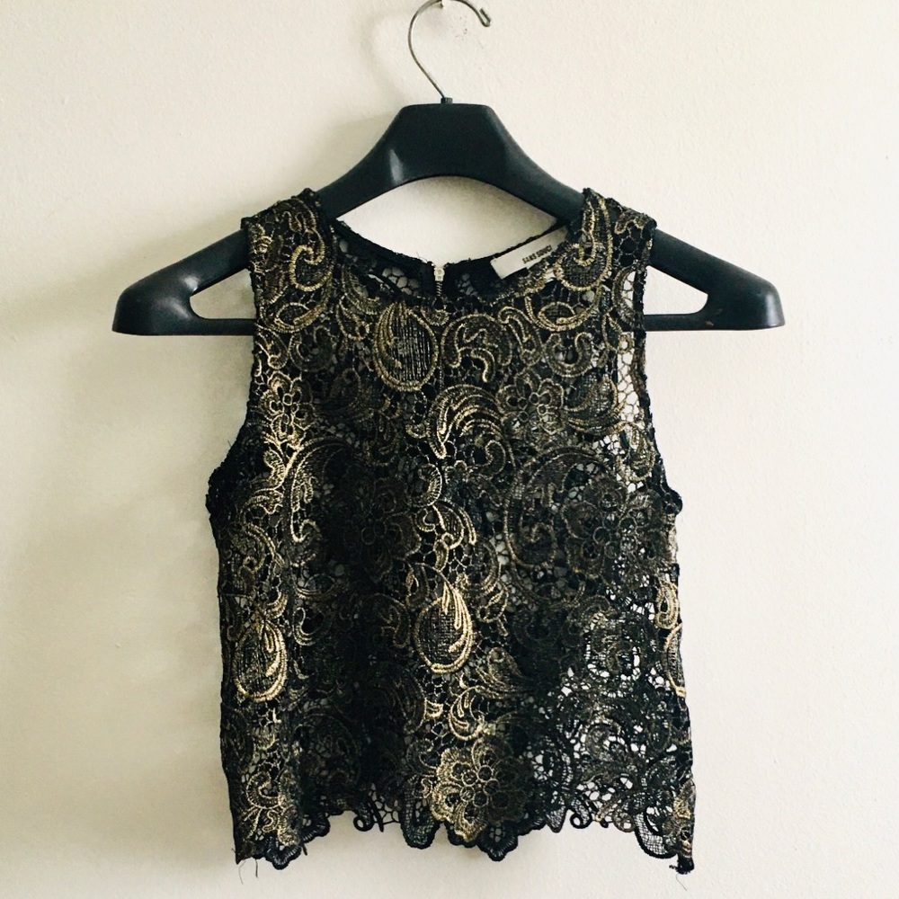 Anthropologie Sans Souci lace top